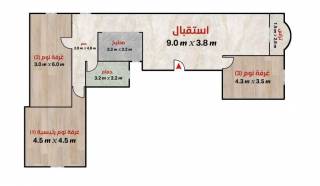 شقة للبيع 155 متر صواري