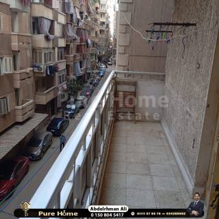 شقة للبيع 105 متر السيوف شارع مصطفي كامل