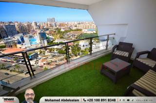 شقة للايجار 120 متر سموحة كوبري 14 مايو