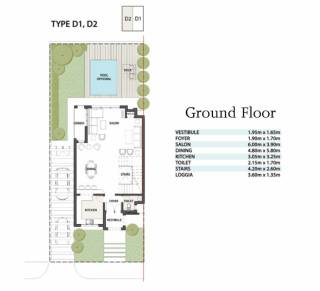 Townhouse in Allegria for rent semi furnished