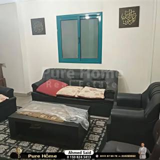مكتب للايجار بمنطقة ستانللي دور ارضي 120م ب 2500 ج