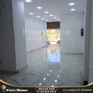 محل للايجار في سموحه 96 متر